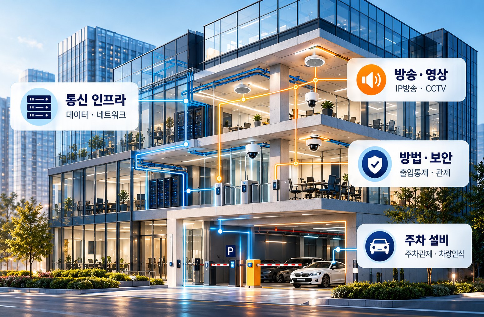 IBS INFRA SYSTEM 구성 — 건물의 통신 · 방송 · 보안 · 주차 설비
